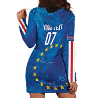 Cape Verde Tubaroes Azuis Custom Hoodie Dress Break The Waves - Wonder Print Shop