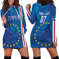 Cape Verde Tubaroes Azuis Custom Hoodie Dress Break The Waves - Wonder Print Shop