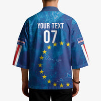 Cape Verde Tubaroes Azuis Custom Kimono Break The Waves - Wonder Print Shop