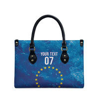 Cape Verde Tubaroes Azuis Custom Leather Bag Break The Waves - Wonder Print Shop