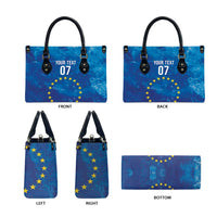Cape Verde Tubaroes Azuis Custom Leather Bag Break The Waves - Wonder Print Shop