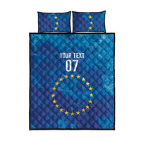 Cape Verde Tubaroes Azuis Custom Quilt Bed Set Break The Waves - Wonder Print Shop
