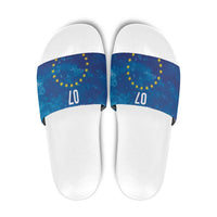 Cape Verde Tubaroes Azuis Custom Slide Sandals Break The Waves - Wonder Print Shop