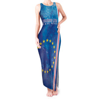 Cape Verde Tubaroes Azuis Custom Tank Maxi Dress Break The Waves - Wonder Print Shop