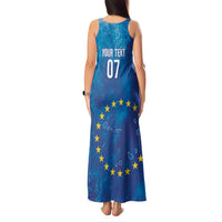Cape Verde Tubaroes Azuis Custom Tank Maxi Dress Break The Waves - Wonder Print Shop