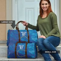 Cape Verde Tubaroes Azuis Custom Travel Bag Break The Waves - Wonder Print Shop