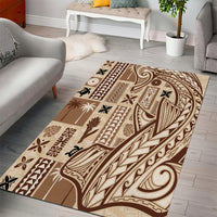 Samoa Tapa Area Rug Siapo Mix Tatau Patterns LT7 - Wonder Print Shop