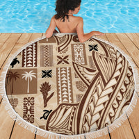 Samoa Tapa Beach Blanket Siapo Mix Tatau Patterns LT7 - Wonder Print Shop