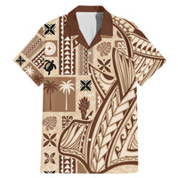 Samoa Tapa Family Matching Mermaid Dress and Hawaiian Shirt Siapo Mix Tatau Patterns LT7 - Wonder Print Shop