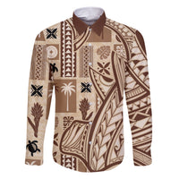 Samoa Tapa Family Matching Short Sleeve Bodycon Dress and Hawaiian Shirt Siapo Mix Tatau Patterns - Wonder Print Shop