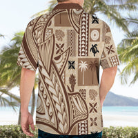 Samoa Tapa Hawaiian Shirt Siapo Mix Tatau Patterns - Wonder Print Shop