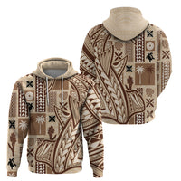 Samoa Tapa Hoodie Siapo Mix Tatau Patterns - Wonder Print Shop