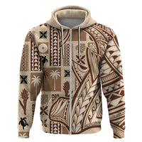 Samoa Tapa Hoodie Siapo Mix Tatau Patterns - Wonder Print Shop