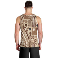 Samoa Tapa Men Tank Top Siapo Mix Tatau Patterns - Wonder Print Shop