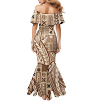 Samoa Tapa Mermaid Dress Siapo Mix Tatau Patterns - Wonder Print Shop