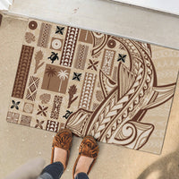 Samoa Tapa Rubber Doormat Siapo Mix Tatau Patterns - Wonder Print Shop