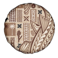 Samoa Tapa Spare Tire Cover Siapo Mix Tatau Patterns - Wonder Print Shop