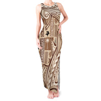 Samoa Tapa Tank Maxi Dress Siapo Mix Tatau Patterns - Wonder Print Shop