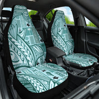 Samoa Tapa Car Seat Cover Siapo Mix Tatau Patterns - Teal LT7 - Wonder Print Shop