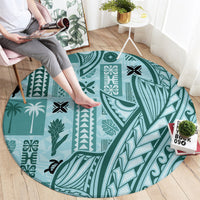 samoa-tapa-round-carpet-siapo-mix-tatau-patterns-teal