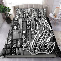 Samoa Tapa Bedding Set Siapo Mix Tatau Patterns - Black LT7 - Wonder Print Shop