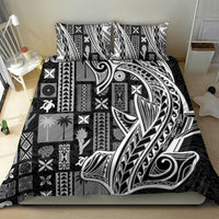 Samoa Tapa Bedding Set Siapo Mix Tatau Patterns - Black LT7 - Wonder Print Shop