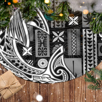 Samoa Tapa Tree Skirt Siapo Mix Tatau Patterns - Black - Wonder Print Shop