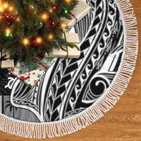Samoa Tapa Tree Skirt Siapo Mix Tatau Patterns - Black - Wonder Print Shop