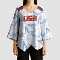 WC2026 USA Soccer Custom Kimono Sleeve Blouse Rising Stars - Wonder Print Shop