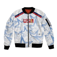 WC2026 USA Soccer Custom Sleeve Zip Bomber Jacket Rising Stars - Wonder Print Shop