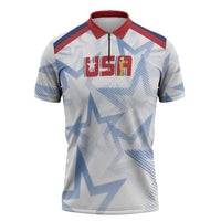 WC2026 USA Soccer Custom Zipper Polo Shirt Rising Stars - Wonder Print Shop
