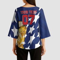 USA Soccer Custom Vintage 1994 Inspired Kimono Sleeve Blouse - Wonder Print Shop
