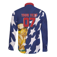 USA Soccer Custom Vintage 1994 Inspired Long Sleeve Button Shirt - Wonder Print Shop