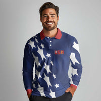 USA Soccer Custom Vintage 1994 Inspired Long Sleeve Polo Shirt - Wonder Print Shop