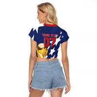 USA Soccer Custom Vintage 1994 Inspired Raglan Cropped T Shirt - Wonder Print Shop