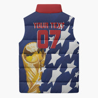 USA Soccer Custom Vintage 1994 Inspired Sleeveless Puffer Jacket - Wonder Print Shop
