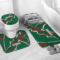Morocco Football Bathroom Set Grunge Motifs