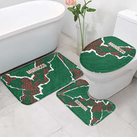 Morocco Football Bathroom Set Grunge Motifs