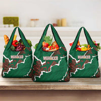 Morocco Football Grocery Bag Grunge Motifs