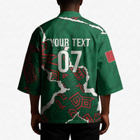 Morocco Football Custom Kimono Grunge Motifs