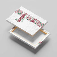 Morocco Atlas Lions Canvas Wall Art Arabesque Inspired Pattern