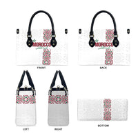 Morocco Atlas Lions Leather Bag Arabesque Inspired Pattern