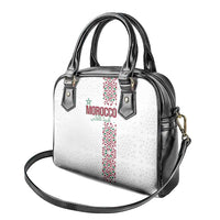 Morocco Atlas Lions Shoulder Handbag Arabesque Inspired Pattern