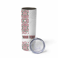 Morocco Atlas Lions Personalized Skinny Tumbler Arabesque Inspired Pattern