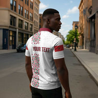 Morocco Atlas Lions Personalized Zipper Polo Shirt Arabesque Inspired Pattern