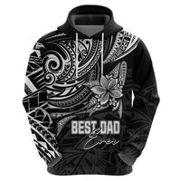 Personalised Father's Day Polynesian Hoodie Best Dad Ever - Black - Wonder Print Shop