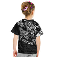 Personalised Father's Day Polynesian Kid T Shirt Best Dad Ever - Black - Wonder Print Shop