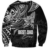 Personalised Father's Day Polynesian Sweatshirt Best Dad Ever - Black - Wonder Print Shop