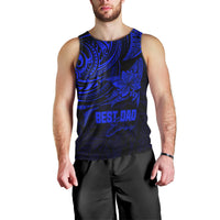 personalised-fathers-day-polynesian-men-tank-top-best-dad-ever-blue