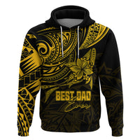 Personalised Father's Day Polynesian Hoodie Best Dad Ever - Gold - Wonder Print Shop